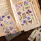 2 Sheets Vintage Rub on Transfer Flower Leaves Stickers 2 Sheet Linen, Clear Rub on Transfer Floral Stickers Decals for Wood Crafts Wine Glass Fab...
