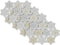 DII Embroidered Holiday Table Décor Collection Christmas Kitchen, Snowflakes Placemat Set, 13x19, Silver & Gold, 4 Piece...