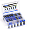 TAILONZ PNEUMATIC 60 pcs Straight Push Connectors Plastic Quick Release Connectors Air Line Fittings for 1/8 5/32 1/4 5/16 3/8 1/2Tube (2 Way)...