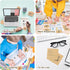 EOOUT Brown Sticky Notes, 3x3 Inches, 8 Pads, Self-Stick Note Pads, 100 Sheets/Pad, Super Adhesive Memo Pads, Easy to Post Notes for Study, Works ...