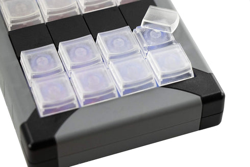 X-keys Keycap Cherry MX Compatible (Single, Transparent, 10 Pack)...
