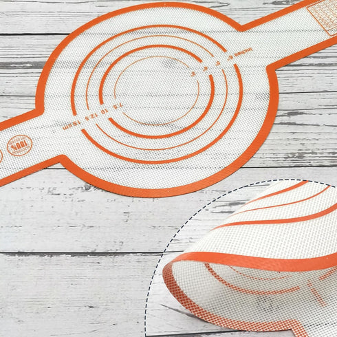 Silicone Baking Mat for Dutch Oven, Silicone Bread Sling with Long Handles Reusable Sourdough Bread Baking Supplies (Orange)...