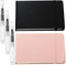 Teling 2 Pcs Watercolor Sketchbook with 3 Brush Pens, 140lb/300gsm Paper, Small Portable Travel Watercolor Journal, Pocket Notebook with Folding P...