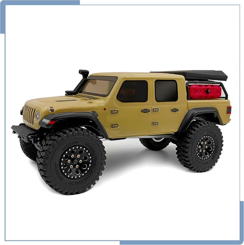 Soft Rubber RC 1.0 Tires 58MM with Foam Insert 4PCS for 1/18 TRX4M Upgrades 1/24 SCX24 Tires...