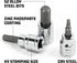 Alltrade 648661 3/8" Dr. SAE Hex Bit Socket Set, 7 Piece...