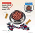 Silver Bowl with Simulated Pet Food, Colorful Chew Toy for Lifelike Stuffed Interactive Pet, Dog Bones for Breathing Pets...