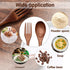 Patelai Wooden Spoons Forks Set Wood Dinner Utensil Set Reusable Flatware Tableware Set Handmade Natural Cutlery Set Includes Wood Spoon Fork for ...