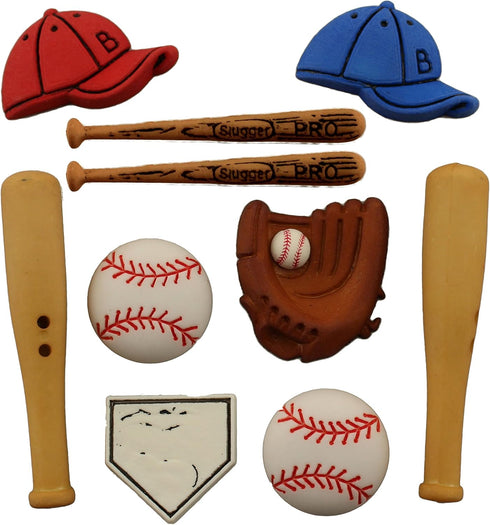 Buttons Galore 50+ Assorted Sports Buttons for Sewing & Crafts - Set of 6 Button Packs...
