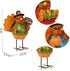 FORUP Thanksgiving Turkey Tabletop Centerpiece Decor, Set of 3 Resin Turkey Friends Decoration for Autumn Fall Thanksgiving Harvest Home Decoratio...