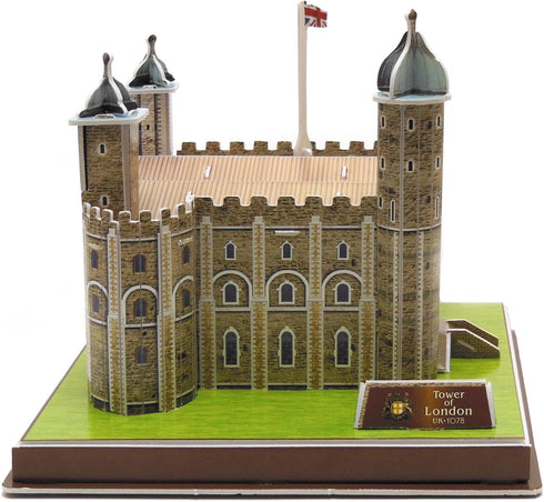 Creative 3D Puzzle Paper Model Tower of London DIY Fun & Educational Toys World Great Architecture Series, 36 Pcs...