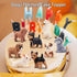 12PCS Dog Figurines, Realistic Plastic Puppy Figurines, Hand Painted Emulational Tiny Dogs Animals Toy, Dog Cake Topper Christmas Birthday Gift fo...