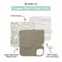 Copper Pearl Premium Baby Burp Cloths - 3-Pack Large Cotton Burp Cloths, Extra Soft Spit Up Rags with 3 Absorbent Layers, Perfect for Baby Boy and...