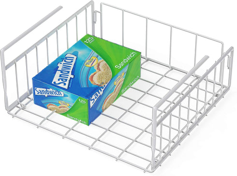 Simple Houseware Under Shelf Basket, White...