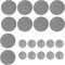 Andiker 20Pcs Pot Hole Mesh Pad, 3.92in and 1.96in Freely Cropping Round and Square Plant Mesh Pads Breathable and Prevent Soil Loss Flower Pot Li...
