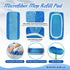 8 Pack Reusable Mop Refill Pad Compatible for Swiffer Sweeper Mops,Dry Refills Pad for 10-12 inches Sweeper Mop,Floor Cleaning Refills Pads,Dry We...
