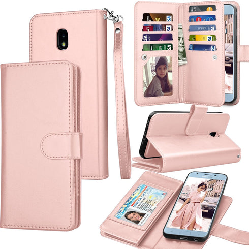 Tekcoo for Galaxy J7 2018/ J7 Aero Wallet Case, ID Card Holder Purse with PU Leather Folio Flip Cover Kickstand...