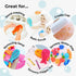 Innobaby Bathin' Smart Silicone Bath Scrub for Babies Toddlers and Adults in Double Sided Sensory Fish Shape, Gently Exfoliate Face and Body, Made...