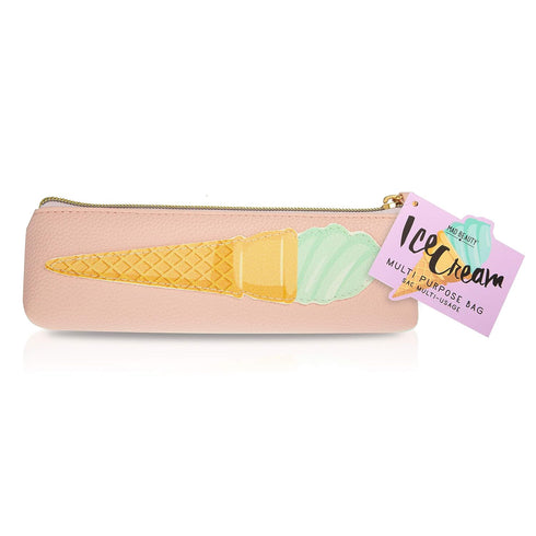 MAD Beauty Ice Cream Multi-Purpose Cosmetic Makeup Bag | Novelty Beauty, Cosmetic, and Skincare Gifts for Women, Adults, and Kids...