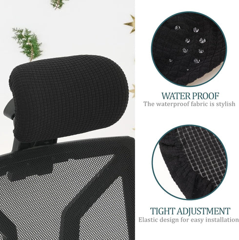 Office Chair Pillow Cover, Chair Headrest Cover Desk Chair Covers, Computer Chair Headrest Sleeve Chair Head Pillow Cover, Furniture Slipcover Pro...