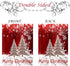 Merry Christmas Tree Red Garden Flag Winter Snowflake Double Sided Flags 12" x 18", Xmas Rustic Winter Snow Holiday New Year Small Garden Flag Ban...
