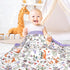 Baby Blanket, Purple Fleece Baby Blankets for Boys Girls, Warm Soft Portable Toddler Minky Blanket with Woodland Animal Print, for Newborn Crib, S...