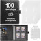 100 Envelopes Money Saving Challenge Binder with Laminated Tracker, Budget Binder with Cash Envelopes, Easy and Fun Way to Save $5,050 (Black)...