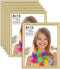 Langdon House 8x10 Picture Frames (Gold, 6 Pack), Contemporary Frame Set, Wall Mount or Table Top, Prosperity Collection...