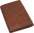 MARSHAL RFID Blocking Cross Genuine Leather Bifold Trifold Wallet for Men (Trifold)...
