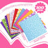 Oudain 100 Pcs 8 x 8 Inch Quilting Fabric Squares Fat Fabric Bundles Cotton Fabric Square Flower Craft Fabric Scraps Quilting Supplies for DIY Cra...