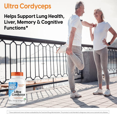 Doctor's Best Ultra Cordyceps Non-GMO, Vegan, Gluten Free, Soy Free, 60 Veggie Caps...
