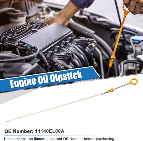uxcell 1 Pcs Engine Oil Dipstick Engine Oil Fluid Level Dipstick for Nissan Versa S SL 1.8L L4 Gas 2007-2011 No.11140EL00A...