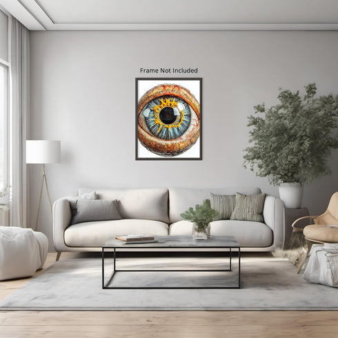Posterizer 1 pcs-anatomical illustration of the human eye 1-Teachers & Classrooms-Abstract & Modern Art-School and classroom art- unframed wall ar...