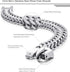 FIBO STEEL Stainless Steel 12MM Two-strand Wheat Chain Bracelet for Men Punk Biker Bracelet,8.0-9.1 inches...