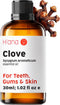 H’ana Clove Oil for Teeth and Gums - 100% Pure and Natural Clove Essential Oil for Hair, Skin, and toothaches - with a Pungent, Spicy Aroma (1 Fl ...