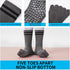 Grippy Yoga Socks for Women – Full Toe Cotton Crew Non Slip Sticky Grip Accessories for Yoga, Barre, Pilates, Dance, Ballet...