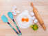 French Bull Easy Grip Melamine Handle Silicone Non-Stick Heat Resistant BPA-Free Chef Kitchen Utensils for Cooking, Mixing, Baking, Spatula, Blue...