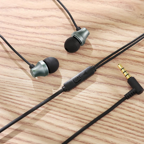 iRAG A101 Wired Earbuds Headphones for School Noise Isolating in-Ear Earphones with Microphone Remote with 3.5mm Plug in Audio Jack (Gun Metal)......