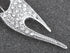 Alilang Silvery Tone Clear Crystal Colored Rhinestones Cat Kitten Cut Out Brooch Pin...