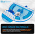 BlueStars Half Moon Transparent Pool Vacuum Head with Bristle - for Vacuum Hose 1-1/4 or 1-1/2’’ - for Inground & Above Ground Pools & Spas - Floo...