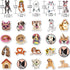 80 Pcs Cute Vinyl Dogs Stickers Pack, Water Bottles Luggage Laptop Skateboard Puppy Stickers Waterproof Vinyl Sticker Decals for Adults Kids Teens...