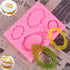 3 Pieces Pink Picture Frames Silicone Mold for Cake Decorating Sugar Gum Paste Chocolate Cookies Resin Polymer Clay...