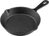 6 Inch Cast Iron Skillet, Frying Pan with Drip-Spouts, Pre-seasoned Oven Safe Cookware, Camping Indoor and Outdoor Cooking, Grill Safe, Restaurant...