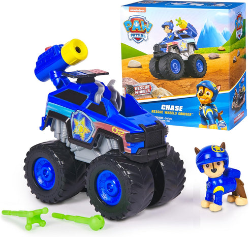 Paw Patrol: Rescue Wheels Chase’s Cruiser, Toy Truck with Projectile Launcher and Collectible Action Figure, Kids Toys for Boys & Girls Ages 3 and...