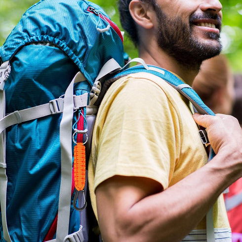 Hicarer 10 Pieces Paracord Keychain Quick Release Key Clip Lanyard Key Ring Hook Heavy Duty Keychain for Men Women Sports...