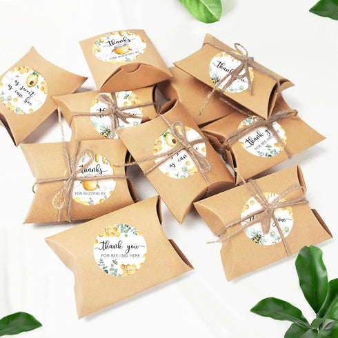 80 Bee Thank You Stickers, Bee Themed Baby Shower Decorations, Mommy to Bee Baby Shower Favor Label Decorations(2 Inch)...