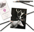 12 Pieces Charcoal Pencils Drawing Set - Super Soft,Soft,Medium and Hard Charcoal Pencils for Drawing,Sketching,Shading,Blending,Portrait...