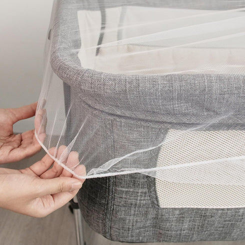 2 Pack Baby Mosquito Net for Stroller, Playard & Bassinet, Reusable Bug Net for Cradles, Carrier, Pack and Plays and Portable Mini Crib, Baby Play...