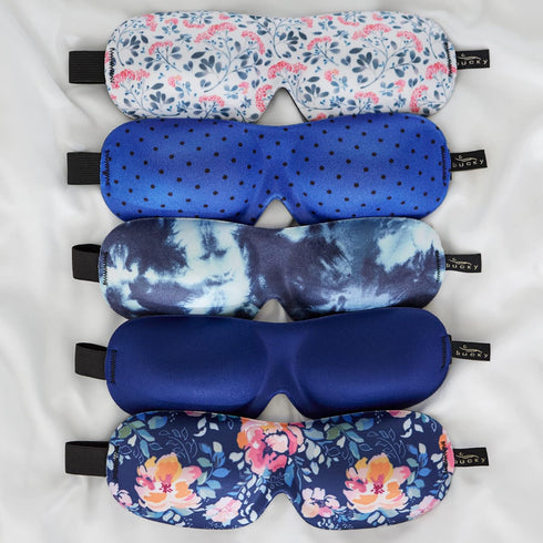 Bucky 40 Blinks No Pressure Printed Eye Mask for Travel & Sleep, Black Dot, One Size...