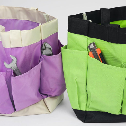 Garden Tool Bag 11.2" x 5" x 11" Large Oxford Waterproof with Pockets Garden Tote Bag Gardening Plant Tool Organizer Storage Carrier Store for Out...
