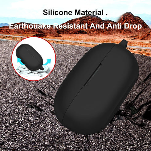 Compatible with Beats Solo Buds 2024 Case Cover,Shock-Proof,Premium Silicone with Keychain-Black...